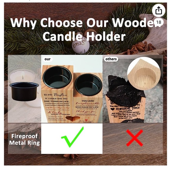 Best Friends - Bestie - Candle & Candle Holder - Picture 7 of 8